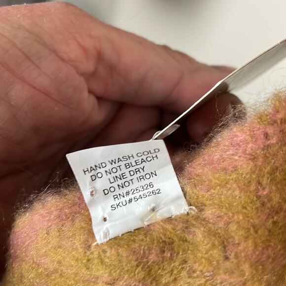 New! Cost Plus World Market huge color block scarf - Picture 7 of 9